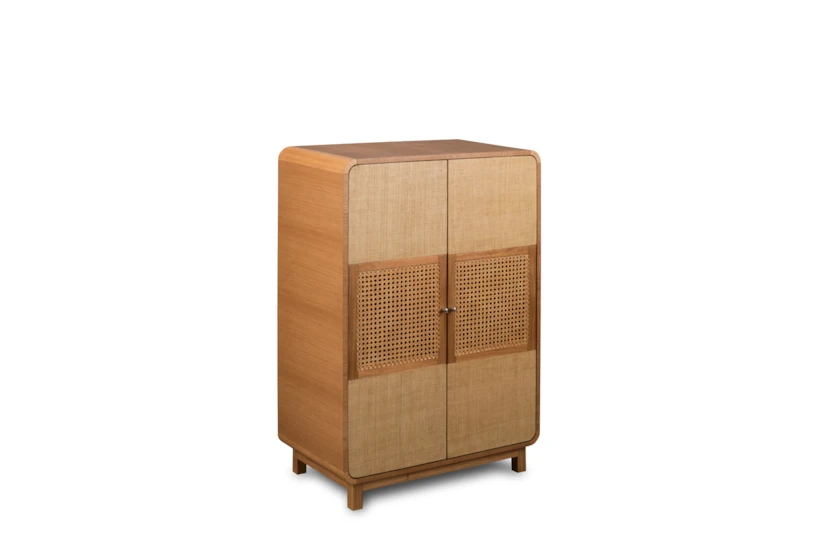 Woven Front Tall Cabinet  - 360