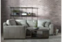 Greer Stone Leather 3 Piece 105" Sectional With Right Arm Facing & Left Arm Facing Loveseat and Corner - Room