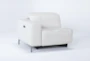 Alessa Frost Left Arm Facing Power Reclining Chair With Power Headrest - Side