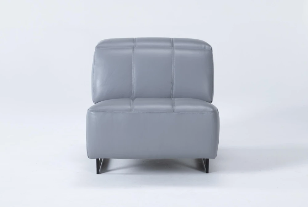 Alessa Sleet Leather Armless Chair