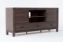 Willow Creek Brown 68" Traditional TV Stand - Side