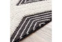 5'3"x7'3" Rug-Globally Inspired High/Low Pile With Fringe Black/Ivory - Side