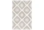 2'x3' Rug-High/Low Pile With Diamond Pattern Charcoal/Cream - Signature