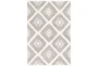 6'x9' Rug-High/Low Pile With Diamond Pattern Charcoal/Cream - Signature