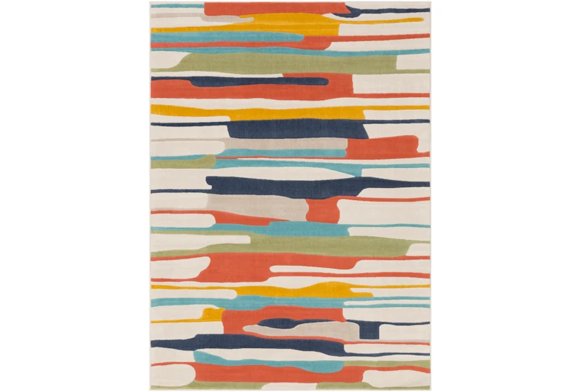 5'3"x7'3" Rug-Colorful Paint Drips Multicolor - 360