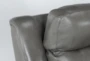 Serena Grey 87" Power Reclining Sofa With Power Headrest, Heat And Massage - Detail