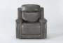 Serena Grey Power Recliner With Power Headrest And Lumbar - Signature
