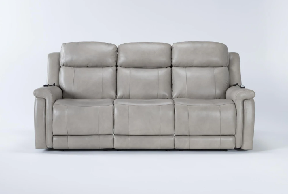 leather reclining sofa with heat and massage