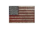 26 Inch Metal American Flag Wall Decor - Material