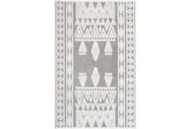 7'8"x10'2" Rug-Global Inspired Chenille-Cotton Grey/Ivory