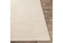 5'x7'5" Rug-Polyester And Wool Woven Cream - Front