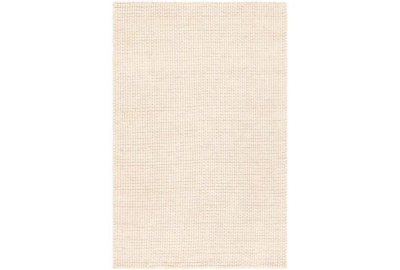 5'x7'5" Rug-Polyester And Wool Woven Cream - 360