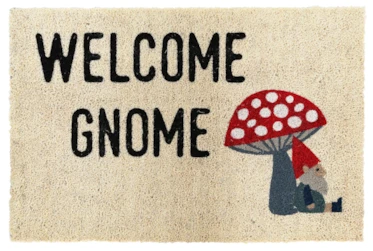 3'x2' Doormat-Welcome Gnome
