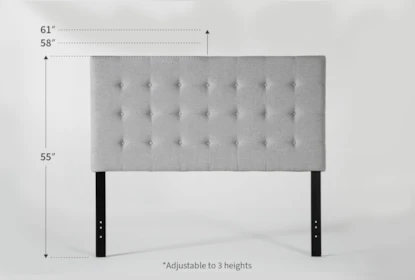 Baxton Queen Upholstered Headboard - Dimensions Diagram