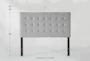 Baxton Grey Queen Upholstered Headboard - Dimensions Diagram