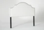 Brielle White Queen Upholstered Headboard - Side