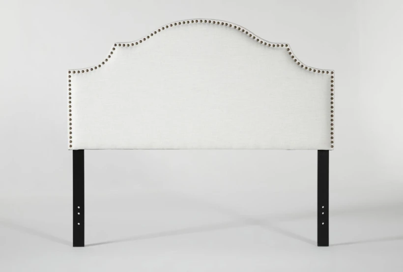Brielle White Queen Upholstered Headboard - 360