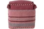 Pouf-Youth Pink And Blush Tassled - Front