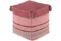 Pouf-Youth Pink And Blush Tassled - Signature