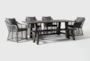 Panama Outdoor 6 Piece Rectangle Dining Set With Koro Chairs - Side