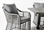 Panama 85" Outdoor Rectangle Dining Table With Koro Chairs Set For 6 - Detail