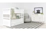 Reese White Twin Over Twin Bunk Bed With 2-Drawer Storage - Room