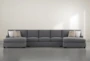 Scott II 3 Piece 170" Sectional With Double Chaise - Signature