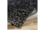 2'5"x8' Rug-Solid With White Striation Black/White - Detail