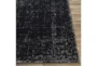 8'x10' Rug-Solid With White Striation Black/White - Material
