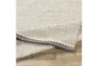 2'x3' Rug-Hand Woven With Chevron Border Grey - Detail