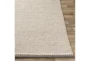 2'x3' Rug-Hand Woven With Chevron Border Grey - Material