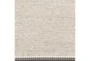 9'x12' Rug-Hand Woven With Chevron Border Grey - Detail
