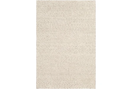 5'x7'5" Rug-Viscose And Wool Textured Brown/Cream