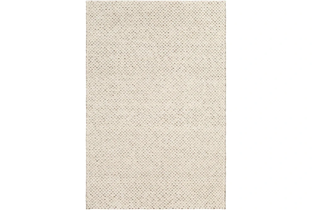 8'x10' Rug-Viscose And Wool Textured Brown/Cream