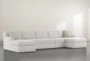 Aspen Sterling Foam 4 Piece 156" Sectional With Double Chaise - Front