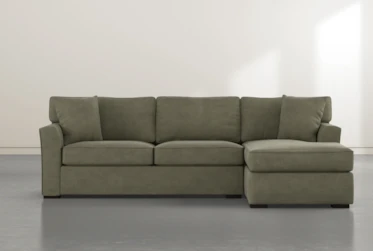 Aspen Olive 2 Piece Sectional With Right Facing Chaise