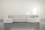 Aspen Down 3 Piece 163" Sectional With Left Arm Facing Armless Chaise - Signature