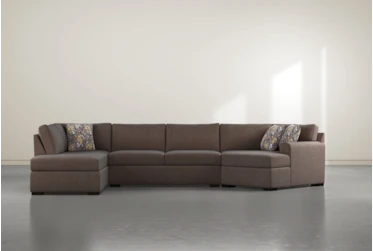 Cypress II Down 3 Piece 163" Sectional With Left Arm Facing Armless Chaise