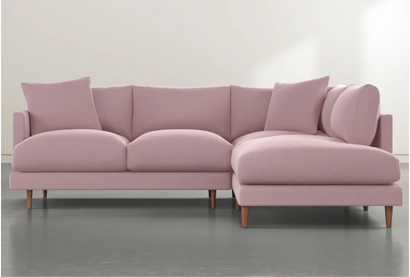 Adeline II 2 Piece 109" Pink Sectional With Right Facing Chaise - 360