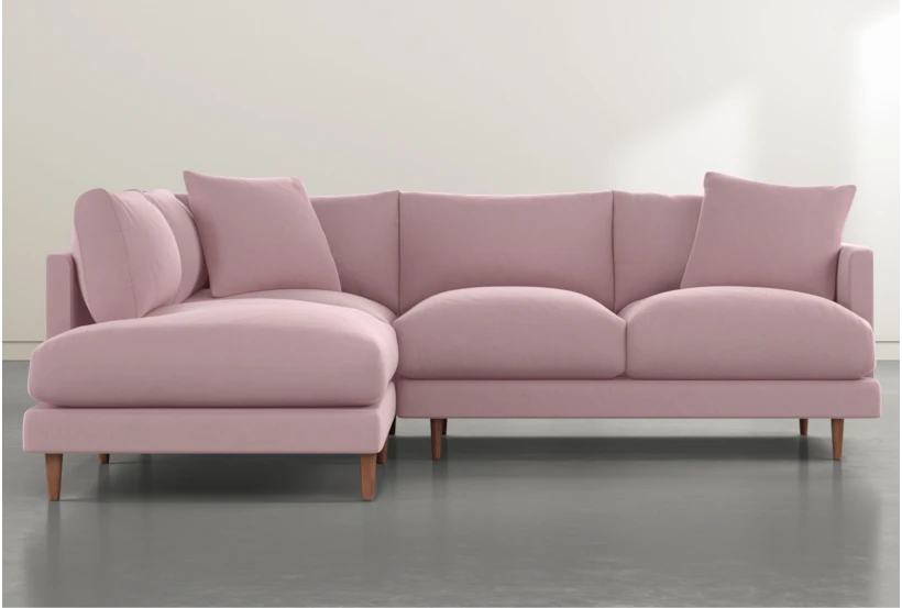 Adeline II 2 Piece 109" Pink Sectional With Left Facing Chaise - 360