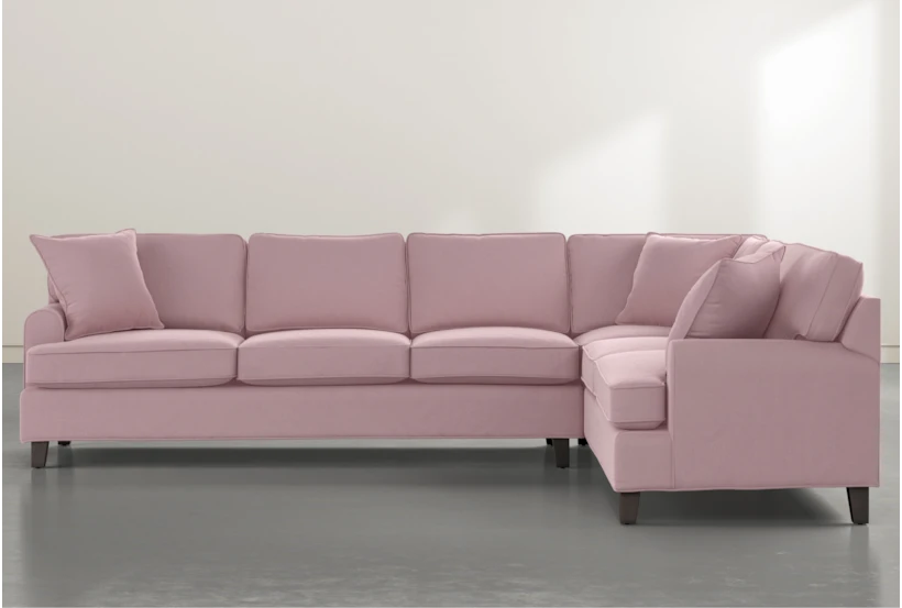 Donaver II 2 Piece 125" Pink Sectional With Left Arm Facing Sofa - 360