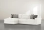 Delano Pearl 2 Piece 125" Sectional With Left Arm Facing Chaise - Side
