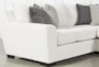 Delano Pearl Chenille 3 Piece 169" Sectional With Left Arm Facing Chaise - Detail