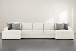 Delano Pearl 3 Piece 169" Sectional With Double Chaise