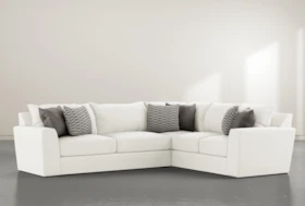 Delano Pearl 2 Piece 125" Sectional With Left Arm Facing Sofa
