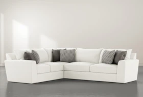 Delano Pearl 2 Piece 125" Sectional With Right Arm Facing Sofa
