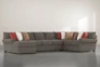 Aurora II 3 Piece 165" Sectional With Left Arm Facing Chaise - Signature
