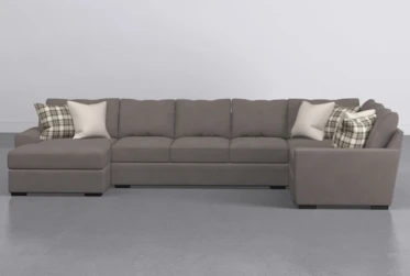 Delano Charcoal 3 Piece 169" Sectional With Left Arm Facing Chaise