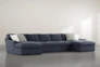 Prestige Foam 3 Piece 156" Sectional With Double Chaise - Signature