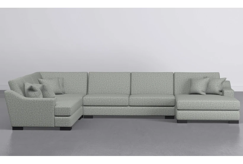 Lodge Mint 4 Piece 178" Sectional With Right Arm Facing Chaise - 360